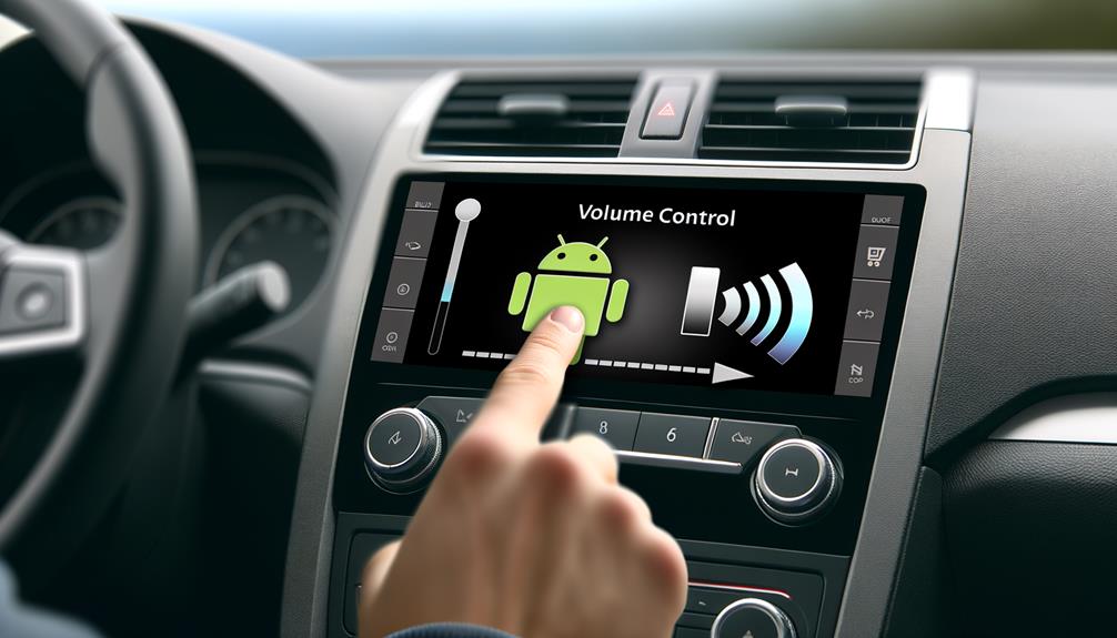 adjust android auto volume