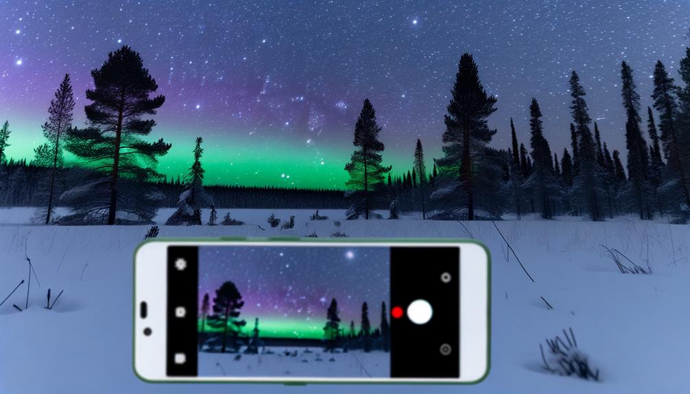 capture northern lights iphone