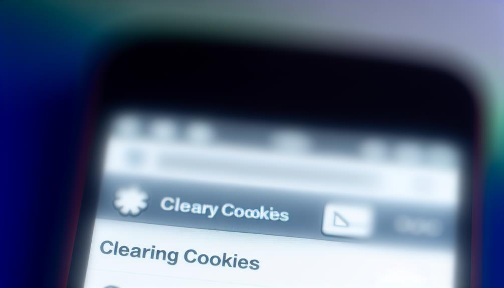 clear cookies iphone settings