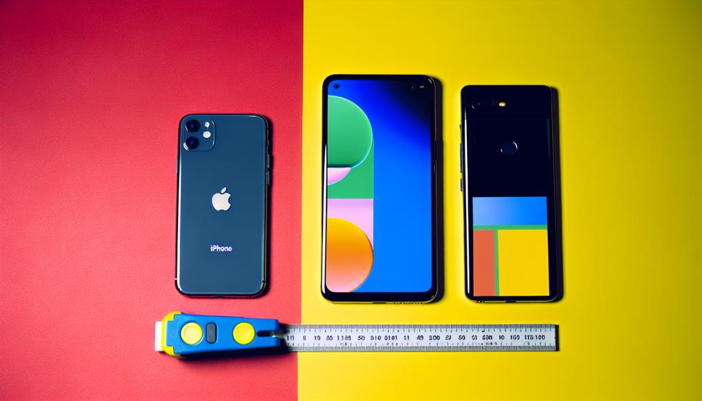 competitor phone size comparison