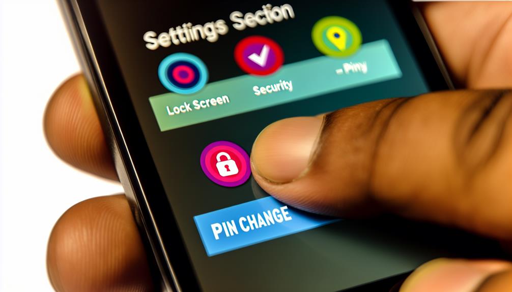 find pin change settings